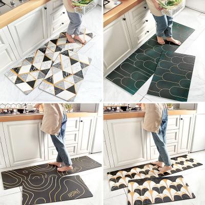 China PVC kitchen mats and viable non-slip mats waterproof kitchen mat anti-fatigue thickness 5mm-2mm for sale