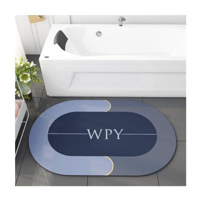 China Viable Household Bathroom Dropshipping Shopify Non-Slip Floor Mat Super Absorbent Floor Mat for sale