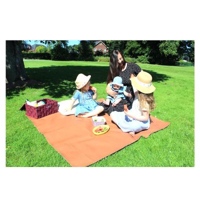 China Educational Toy Weave Sew Vegan Leather Mat Picnic Beach Pad Water Wipeable Simple Clean Material Babies and Toddlers Kids Play Mat for sale