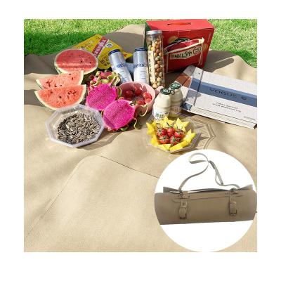 China Development of intelligence hot sale custom color outdoor beach picnic covers waterproof soft sand picnic mat free foldable PU for sale