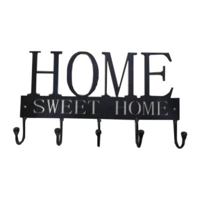 China Convertible Home Soft Home Metal Head Rack Hangs Wall Quantity Black Iron Cloth Hanger for sale