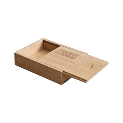 China Small Handmade Bamboo Wood Sliding Lid Cigar Packing Box for sale