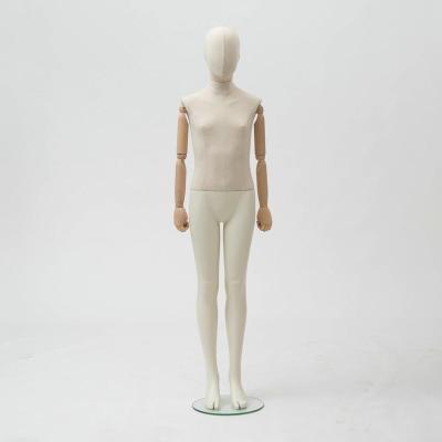 China Children maternity mannequin in white with fabric head or neck-cup for sale