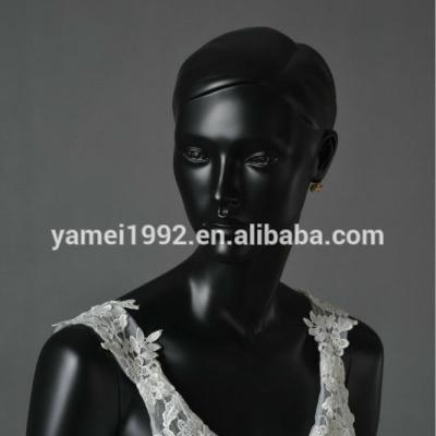 China Maternity Realistic Fashion Female Mannequins In Matte Black for sale