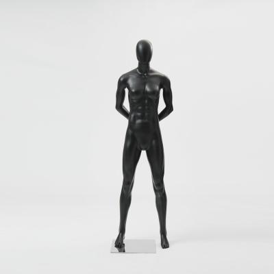 China Sporty women maternity mannequin with abstract head in matte black for sale