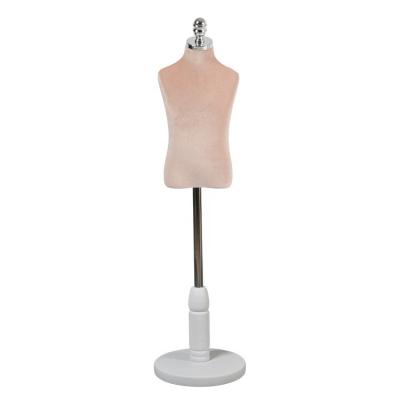 China Stand Fiberglass Upper Body Torso Mannequin In Cloth for sale