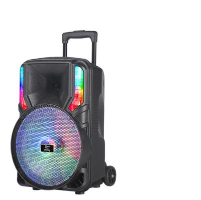 China USB.TF. Display. Audio input. Remote control. 15 inch bass. Triple. 15 Inch Portable Wireless Outdoor Trolley Subwoofer Large Powered Blue Tooth Speaker for sale