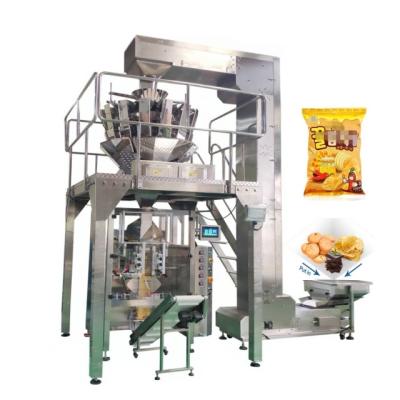 China Food Factory Selling Automatic Weighing Potato Chips Packing Machine High Precision Small Pocket Snacks Machine for sale