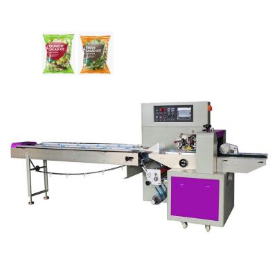 China Horizontal Food Wrapping Machines Food Diaper Toothpick Bread Cloth Pasta Vegetable Shrink Cloths Wet Packing Machine for sale