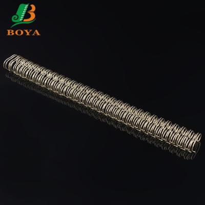 China Binding Wire For Notebook Factory Best Price Gold Electroplating Metal Ring Binding Double Loop Wire for sale