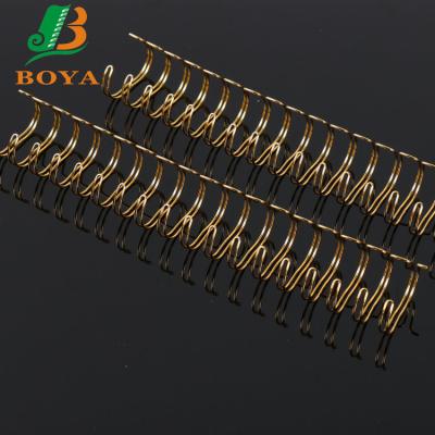 China The notebook/folder calendar etc. promote any size gold metal spiral binding coils double spiral wire for notebook for sale