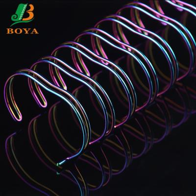 China For Books BOYA Spiral O Double Loop Binding Wire Hot Binding Ring Loop Wire For Book Twin Binding for sale