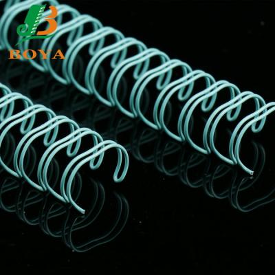 China For Various Size Of Binding Books And Ring Double Metal Spiral O Wire Double Loop White Wire Color Spiral Coil Binding for sale