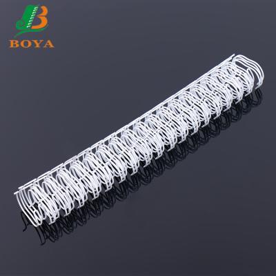 China For notebook white color double loop wire and single spiral metal wire material for sale