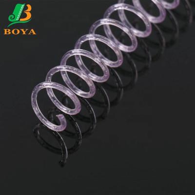 China For Notebook PVC Coil Binding High Quality Spiral Plastic Wire for sale