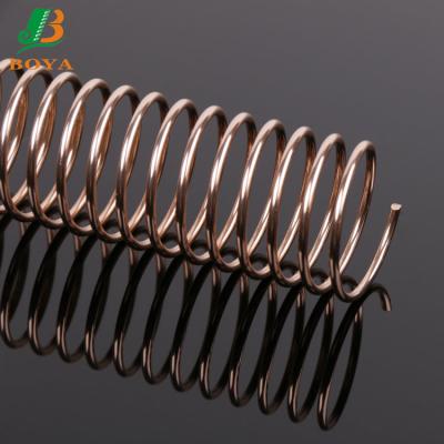 China New Arrival Rose Gold Spiral Coil Single Book Binding Aluminum Wire Tie for sale