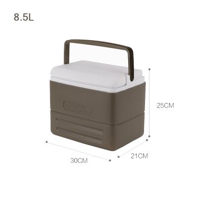 China 8.5L Insulated Mini Cooler Box For Portable PlasticI Cooler Camping Fishing Box Insulated Juice Cooler Box for sale