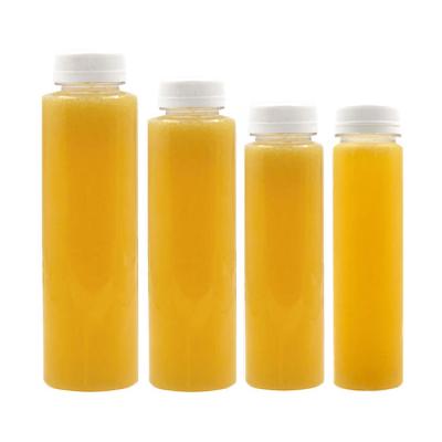 China Clear Tamper Proof Cap Around Empty Eco-Friendly Biodegradable Juice Bottle 200ml 250ml 350ml 500ml PLA Plastic Bottle for sale