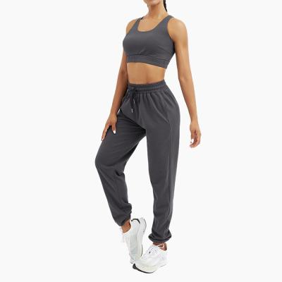 China Wholesale high quality high quality women's jogger sports jogger pants QUICK DRY set for women with pockets for sale