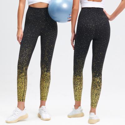 China Breathable Wholesale High Quality Custom Women's New Logo Style Yoga Leggings Printed Leggings for sale