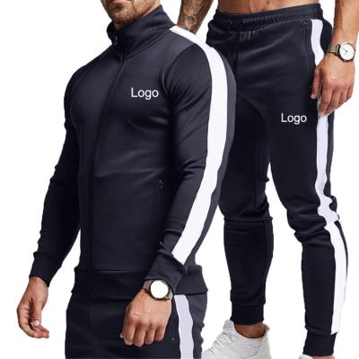 China Hot sale men's pockets anti-pilling gym jogger 2 pieces set custom logo men jogger sweatsuits set for sale