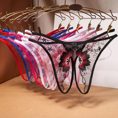 China Hot Selling Comfortable Breathable Butterfly String Thong Hot Selling Women's Breathable Underwear G-String for sale