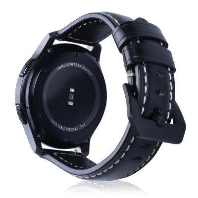 China Sleek luxury strap can be replaced with 22mm leather strap suitable for Samsung Gear S3 for sale