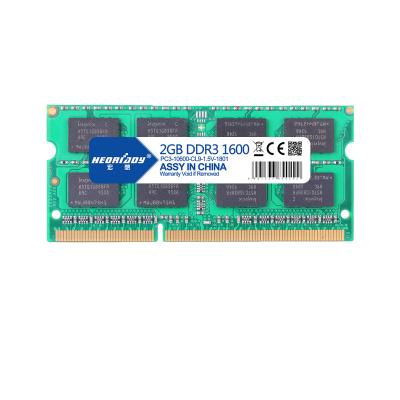 China Cheapest cost ddr3 2gb 1600MHz PC3-12800 so-dimm ram for laptop for sale