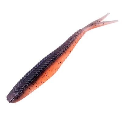 China Wholesale Hot Sale Double Action Color Vivid Swimming Soft Forktail Bait Fish Form Lure Bait for sale