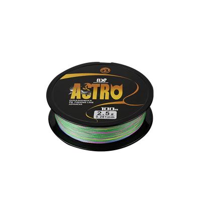 China High Strength Hot Selling 8 Strands High Quality PE Braided 100Meter Hercules Nylon Fishing Line for sale