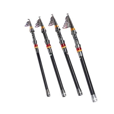 China Hot Sale 7 Section Solid Carbon Fiberglass Telescopic Carbon Fishing Rod for sale