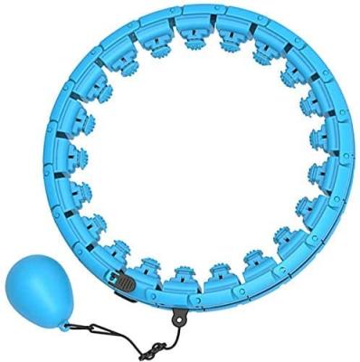 China Rufeng Amazon Detachable Top Gym Fitness Equipment 24 Detachable Knot Circles Ring Foldable New Mobile Hula Smart with Auto-rotating Ball for sale