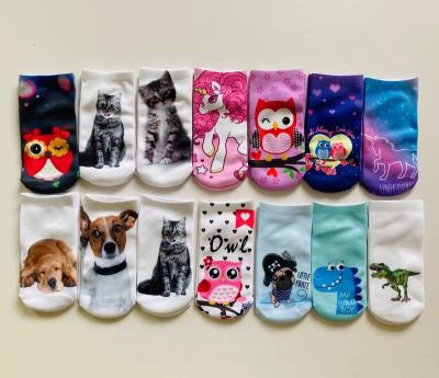 China Fashion sublimation fashion socks polyester for sale