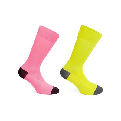 China Custom OEM QUICK DRY Logo Polyamide Colorful Compression Cycling Socks for Mens Womens Sports Riding and Racing for sale