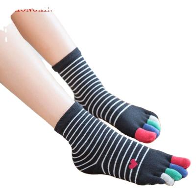 China Fashion Antibacterial Women Five Toe Socks, Cotton Five Toe Socks, Lovely Cartoon Girl's Five Toe Socks for sale