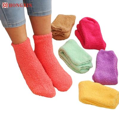 China Colorful Comfortable Breathable Microfiber Breathable Socks Crew Sock for sale