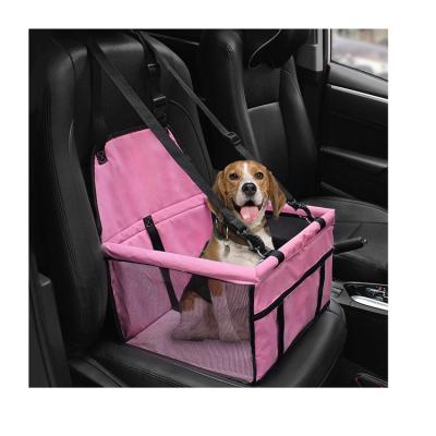 China Durable Breathable Collapsible Kind Adjustable Safety Dog Cat Car Booster Seat Cover Adjustable Bag With Soft Mesh for sale