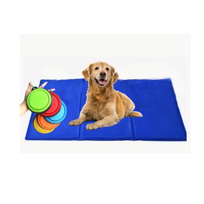 China Crazy Pet Viable Single Product Cool Mattress, Extra Large Amazon Hot Pet Pad Cooling Pad With Dog Bowl for sale