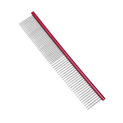 China Best Viable Metal Dog Hair Flea Comb, Cheap Dog Stainless Steel Pet Grooming Lice Comb For Dogs for sale