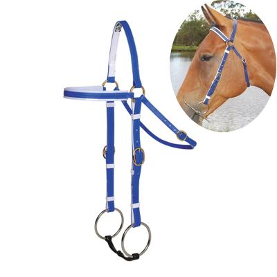 China Eco - Friendly Adjustable Waterproof PVC Bitless Racing Horse Bridle for sale