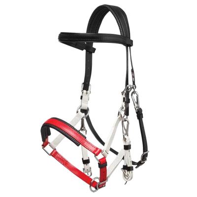 China Custom Logo Strong and Durable Eco-friendly Waterproof PVC Coated Colorful Adjustable Horse Racing Equestrian Bridle for sale