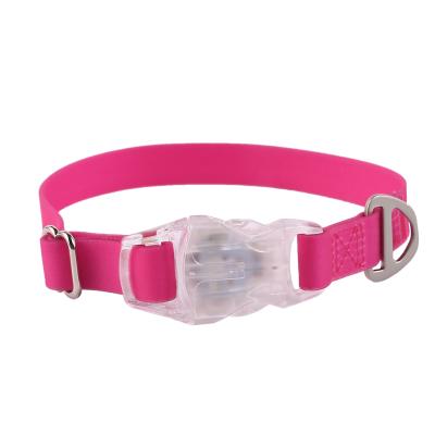 China Viable Custom Pet Accessories Soft PVC Coated Flash Light Buckle Dog Cat Nylon Strap LED Collar Light Led Manufacturers for sale