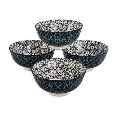 China Japanese style noodle soup bowl decal viable high quality serving bowl fancy porcelain ceramic bowl for sale