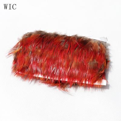 China DIY Factory Direct Selling Gold Pheasant Feather Trim for sale