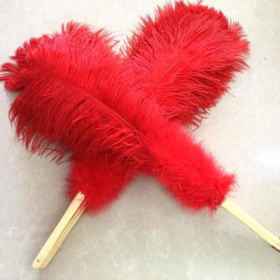 China Party Props Double Player Boa Feather Fan Ostrich Feathers Dance Props for sale