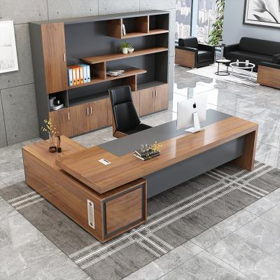 China Modern Simple Chinese Office Furniture Desk Table Classroom Modern Simple Boss Desk And Chair Combination Chair Large New for sale