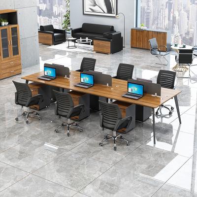 China Zhongzun modern simple modern office computer desk furniture card seat workplace and chair combination staff for sale