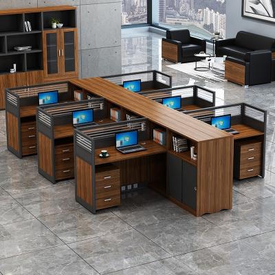 China Simple modern Zhongzun modern computer office staff screen partition board seat office table and chair combination for sale