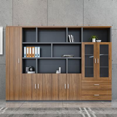 China Simple and modern furniture high modern filing cabinet office cabinet boss wooden bookcase for sale