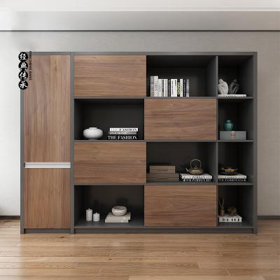 China Simple Modern Bottom Cabinet Bottom Cabinet High Cabinet Modern Wooden Furniture Bookcase for sale